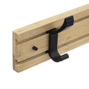 Accrocher robe en bambou avec 4 crochets L 40 x P 7,7 x H 4,5 cm