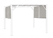Gazebo CIPRO 3 x3 mètres en Polyester Gris Tourterelle