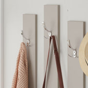 Meubles d'entrée de Tortora et de noix avec miroir Ramda 137x35xh.154 cm