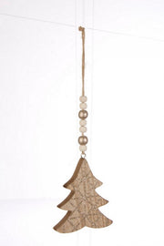 Pendaglio Glitter Pino Champagne 12x