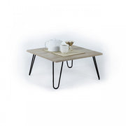 Table de petit-déjeuner en chêne noir cm 60x60x29 h
