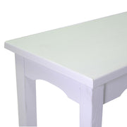 Table de présentation en bois blanc