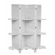 Pandre en bois 4 panneaux en bois blanc minables 165 xh.170 cm