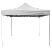 Gazébo pliant blanc 3 x 3 blanc recouvert de PVC imperméable