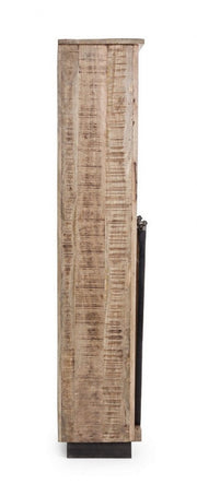 Bibliothèque 1 porte 4 étages bois Tudor 71 x 34 x 163 cm