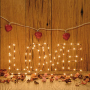 LOVE Cuivre Marron Micro LED 36cm Blanc chaud