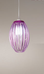 Lampe en Métal Violet 18x18x28 cm
