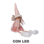 Tissu rose led ange cm13x10h52