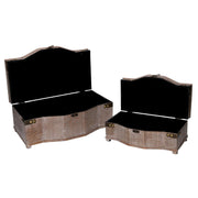 Boîte rectangulaire en bois marron 1-2 cm36x20,5h14,5