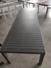 Table en aluminium extensible de Tortora Garden 100 x 200-260-320 x H 75