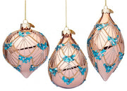 Lot de 12 Pendentifs Vt Luxe Or Rose Assortis, Dimensions : 12x