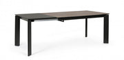 Table extensible grise et noire