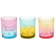 Set de 3 Verres 280 Cc Multicolor Glass Sunset Line