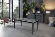 Table extensible avec plateau en céramique 120/170x80 cm