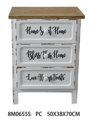 Commode Breslavia 3 tiroirs cm50x38xh70