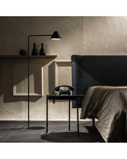 Lampadaire Antares LED en métal noir STS