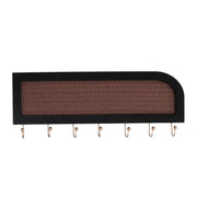 Porte-clés rectangulaire en bois noir cm40x2,5x16,5