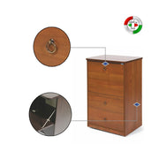 Armoire planche à repasser Noyer Bois mélaminé antique 3 tiroirs cm 44x57xH.89