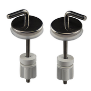 Abattant WC Passepartout avec charnières inox réglables vissables par le bas