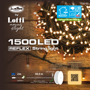 Catena lineare 1500 LED TRADITIONNEL 60,5m en bobine