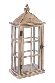 4x Lanterne Bois Nat 55H