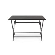 Table d'extérieur en aluminium anthracite ELIN 110x70x h71 cm