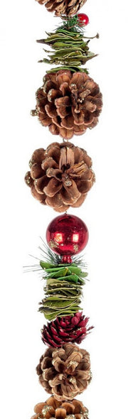 Ghirlande Olga Rouge H150 4x