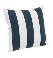 Coussin Rayé Blanc-Bleu 43X43