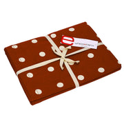 Nappe rectangulaire à pois pop bordeaux cm140x240