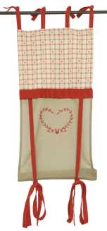 Rideau de fenêtre en tissu ro beige. re-0648cm. 45x160