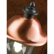 Palo 3 Lights in Die -Casting of Grey aluminium et extérieur cuivre H.244 cm