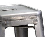 Tabouret en fer bristol galvanisé cm39x39h45