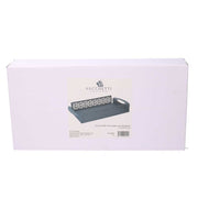 Boîte en carton 1-2 or blanc 20,9x20,9h10 cm