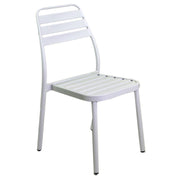 Chaise d'extérieur Las vegas en aluminium blanc cm 49x 58 x h45 - 88