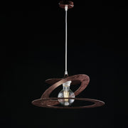 Chandelier de suspension dans le laser Couper le laser de fer Corten 40x H18 cm