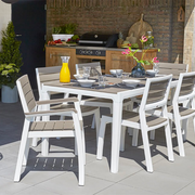 Table Keter Harmony blanc - capuvvino 160x90 cm