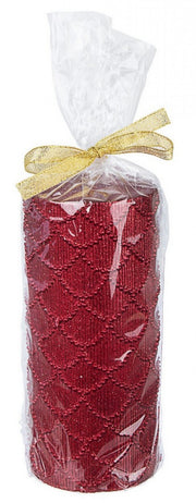 Lot de 6 Bougies Luxe Rouge 7x15