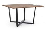 Table Helsinki anthracite-naturel 130x130 cm