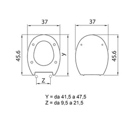 Abattant WC modèle AP à fermeture lente blanc