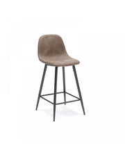 2x Tabouret simili cuir - Brigitte