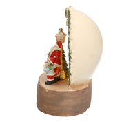 Nain en résine avec lanterne rouge cm38x20h40