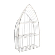 Étagère en métal blanc 3 étagères cm29x12h55