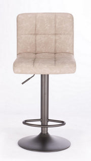 2x Tabourets de Bar Greyson Gris Clair Vintage