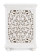 Buffet 2 portes en bois blanc Alinta