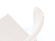 Chaise en similicuir et assise blanche 49x56x82h cm