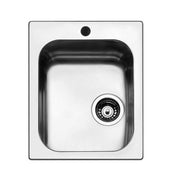 Évier construit en acier brossé 42x50 cm -in