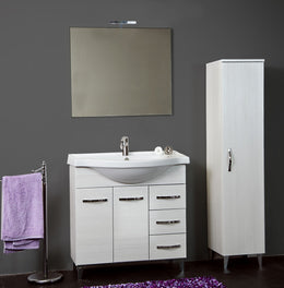 Armoire de salle de bain 85 cm Claudia blanche