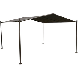 Gazebo carré Certeli, forme Abri, couleurs graphite - ardoise 4x4