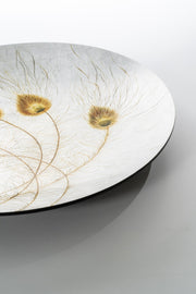 Assiette décorative blanche 65x65x1 cm
