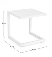Table Basse Hilde 40X40 Blanc Ld30 -